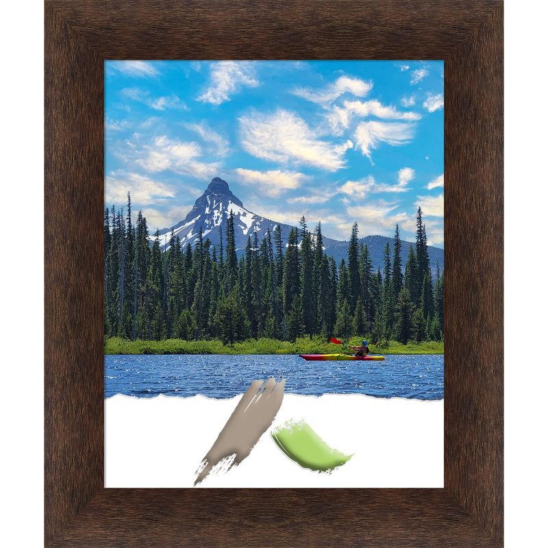 Amanti Art Warm Walnut Wood Picture Frame, 1 of 11