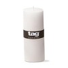 tagltd Chapel 2X5 White Pillar Paraffin Wax Candle Unscented Drip-Free Long Burning 32 Hours For Home Decor Wedding Parties Set of 6 - 3 of 4