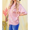 Women's Leopard Foil Summer Sweater - And The Why - 2 of 3