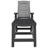 vidaXL Sun Lounger Anthracite Plastic - 3 of 4