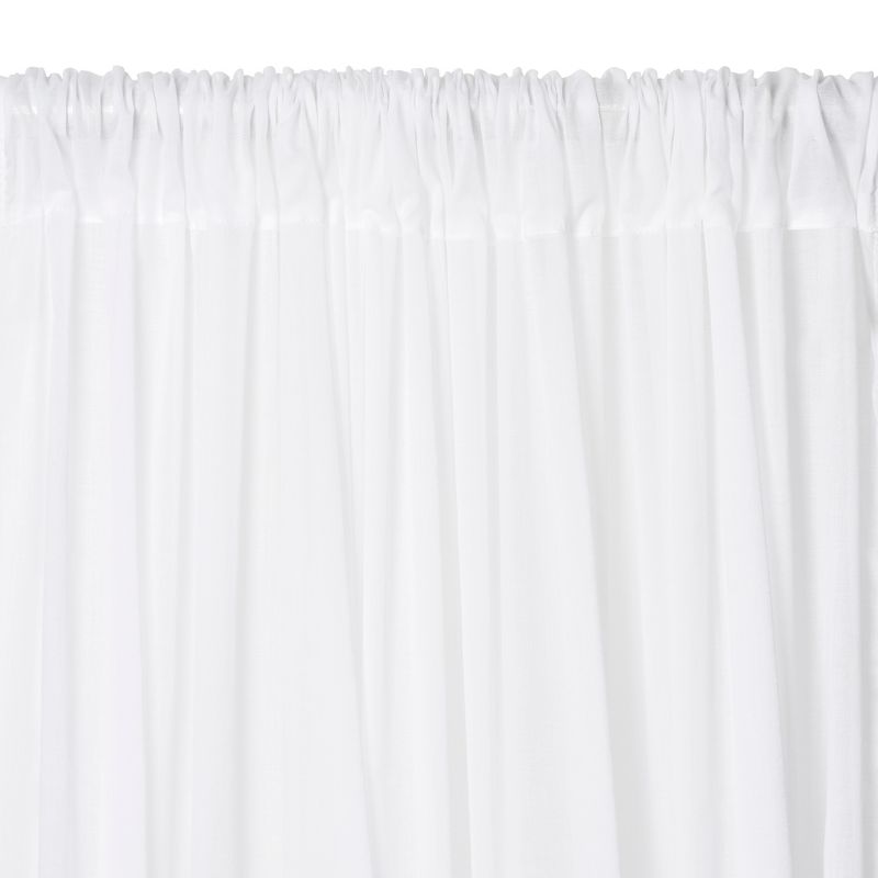 Bianca Sheer Boho Single Window Curtain Panel with Tassels - 52" x 84" - Elrene Home Fashions, 3 of 6
