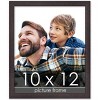 PosterPalooza | Photo Size Textured Brown Picture Frame - UV Acrylic, Foam Board Backing, Hanging Hardware - 2 of 4