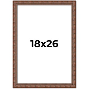 PosterPalooza | 18x26 Modern Bamboo Picture Frame, UV Acrylic, 5 Finishes - 1 of 4