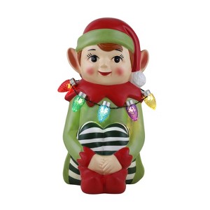 Mr. Christmas 9 in. Nostalgic Ceramic Figure - Elf - 1 of 3