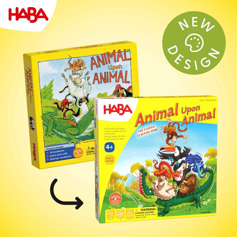 HABA Animal Upon Animal - Classic Wooden Stacking Game (Made in Germany), 2 of 16