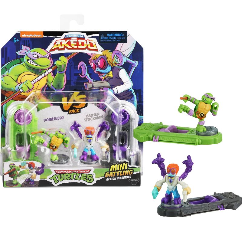 Akedo Teenage Mutant Ninja Turtles Donatello vs Baxter Stockman Mini Figure Set - 2pk, 5 of 11