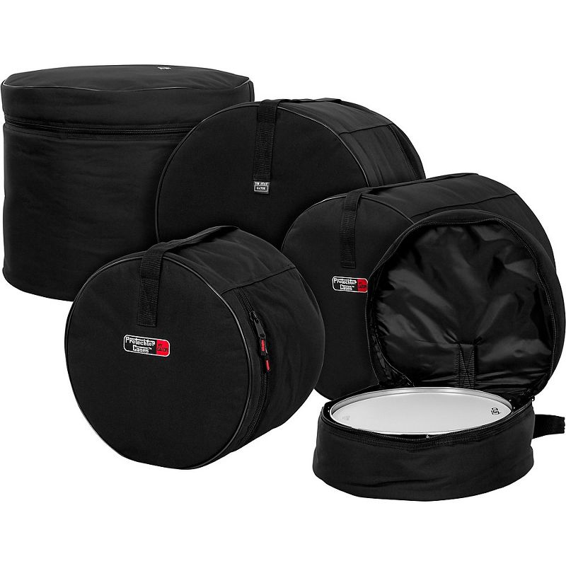 Gator GP-Fusion-100 5-Piece Padded Drum Bag Set Black, 1 of 7