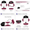 Big Dot of Happiness Maroon Grad - Best is Yet to Come - Fill-In Cards - Burgundy Graduation Party Fold and Send Invitations - Set of 8 - 3 of 4