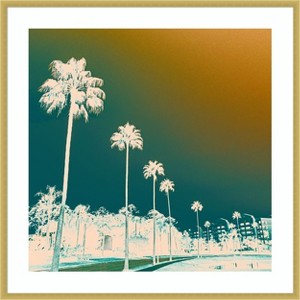 Amanti Art Hotel Drive  by J:L Design Wood Framed Wall Art Print - 1 of 4