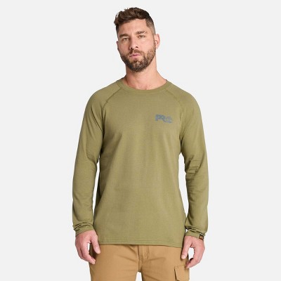 Timberland Men's Core Reflective Logo Long-Sleeve T-Shirt
