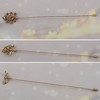 Anna-Kaci Vintage 3Pcs Long Stick Hat Pins Crystal Flower Butterfly and Pearl Details for Classic Hat Lapel and Scarf Accessorizing - 3pcs Butterfly - 2 of 4