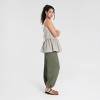 Women's Square Neck Peplum Top - Universal Thread™ - 3 of 4