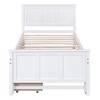 NicBex Twin Platform Bed 80" L Modern Pine Bed Frame with Trundle and 2 Storage Drawers for Bedroom, Guest Room, No Box Spring Required - 4 of 4