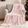 Lomsoe Christmas Throw Blanket, Pink Snowman Christmas Decorations Winter Warm Flannel Throw Blanket Farmhouse Holiday Xmas Blankets. - 2 of 4
