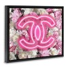 Stupell Industries Pink Neon Glam Flowers, 17" x 21" - 3 of 4