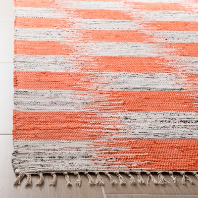 Coastal Charm Multicolor Handwoven Cotton-Wool Blend Area Rug