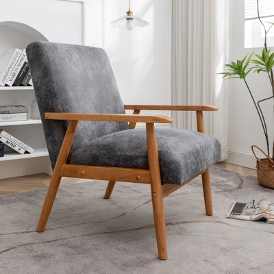 CENGHU Classic Mid-Century Modern Accent Chair, 25.38" Wide Living Room Chair, Upholstered Arm Chair for Living Room, Bedroom