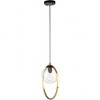 Artcraft Lighting Lugano 1 - Light Pendant in  Black/Vintage Brass - 4 of 4