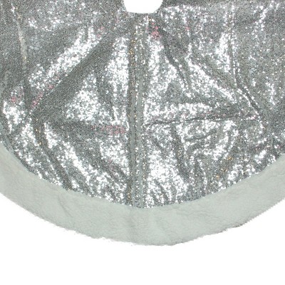 silver tree skirt target