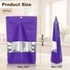 Unique Bargains Matte Metallic Aluminum Foil Zip Closure Food Storage Containers 60 Pcs - 2 of 4