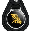 Missouri Western State University Secondary Logo Black Leather Keychain - 3 of 4