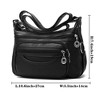 Women Crossbody Bag Leather Handbag Pocketbook Lightweight Shoulder Purse - 2 of 4