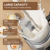Milk Frother, 4-IN-1 Multi-function Electric frother and steamer 14 oz, 550W Split Stainless Steel Steamer for Coffee, Milk Froth, Chocolate Milk - 2 of 4