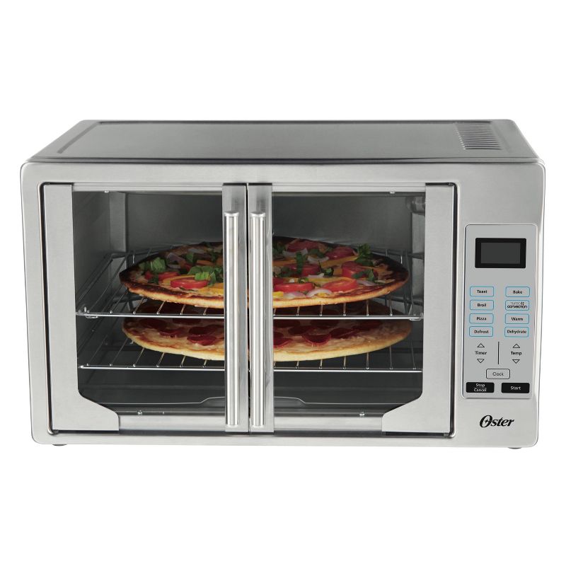Oster French Door Digital Toaster Oven - Silver, 3 of 7