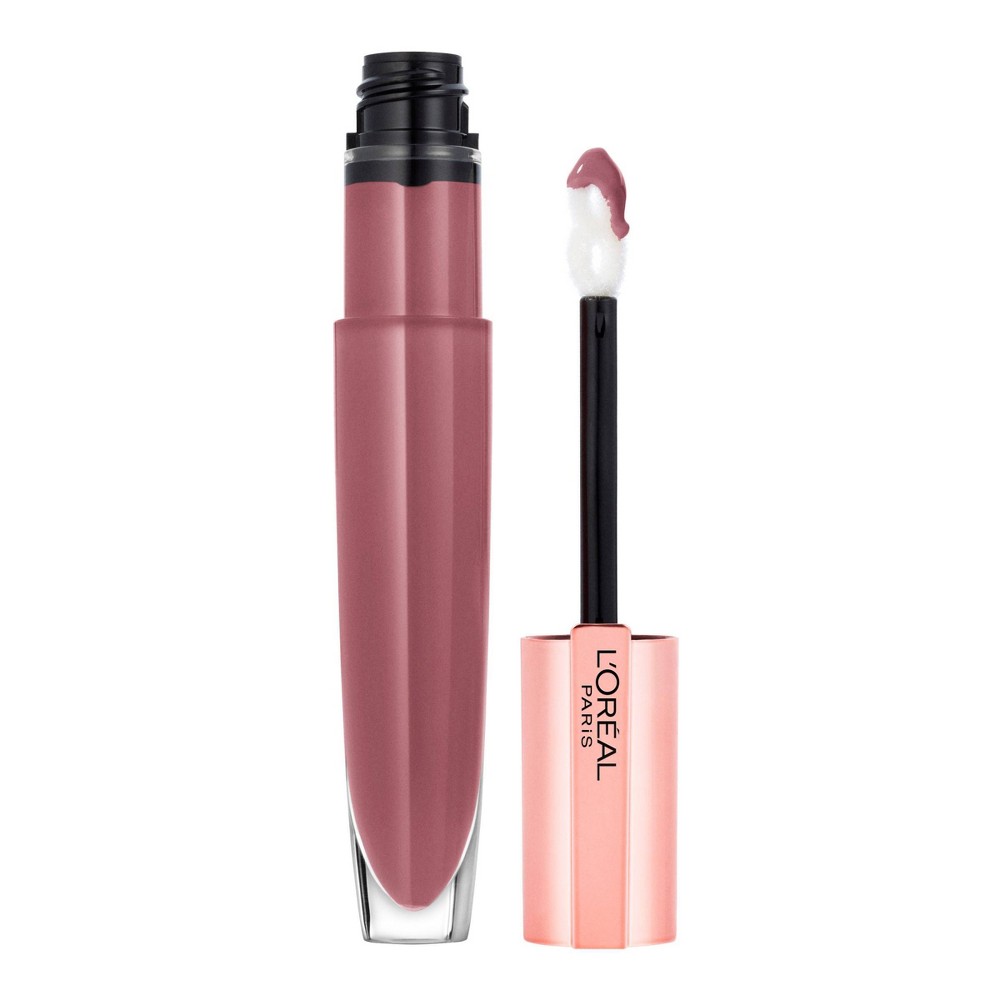 Photos - Other Cosmetics LOreal L'Oreal Paris Glow Paradise Lip Gloss with Pomegranate Extract - Rose Harm 