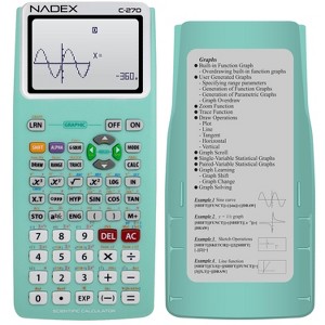 Nadex Coins™ C-270 Scientific Calculator with Black and White Graph Functions, Battery Powered - 1 of 4