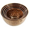 MegaChef Hammered Bubble Texture 5 Piece Stainless Steel Serving Bowl Set in Copper - image 4 of 4