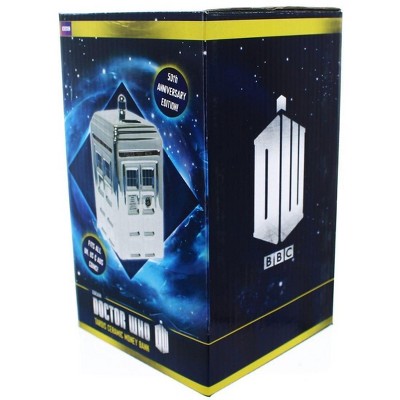 Seven20 Doctor Who Silver TARDIS Ceramic Money Bank