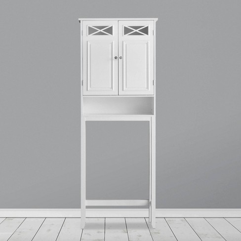 Garlington Solid Wood Free-Standing Over-the-Toilet Storage The Twillery Co. Finish: White