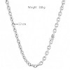 925 Silver Chain for Women, Smooth Necklace without Ditch, Minimalist and Elegant Jewelry for Gift - 3 of 4