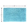 Knightsbridge Melbourne 220 GSF Non Skid Back Bath Rug 24 x 40 - Aqua - 2 of 4