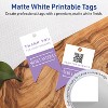 Avery Banner Flag Tags, 1-1/2" x 2-1/3", Matte White, 375 Total - 3 of 4