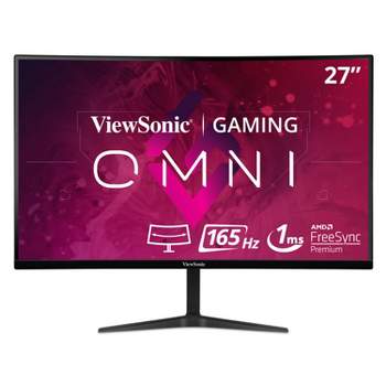 ViewSonic OMNI VX2718-2KPC-MHD 27 Inch Curved 1440p 1ms 165Hz Gaming Monitor with AMD FreeSync Premium, Eye Care, HDMI and Display Port