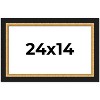 PosterPalooza | Embellished Brown Picture Frame - UV Acrylic, Backing Board, Hanging Hardware Included - 2 of 4