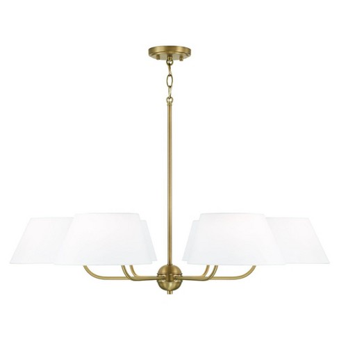 Capital Lighting Welsley 6 - Light Chandelier in  Aged Brass - image 1 of 4