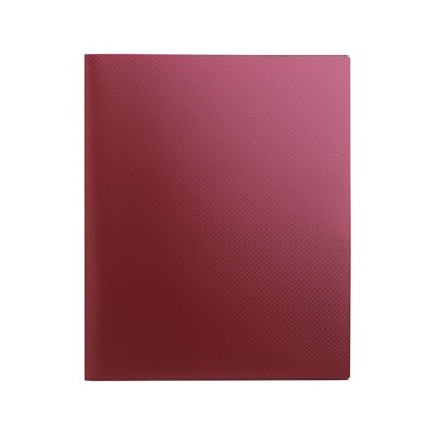 Staples Textured Poly 2-Pocket Folder Burgundy 654235