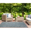 Liora Manne Carmel  Indoor/Outdoor Rug  Aqua.. - 4 of 4
