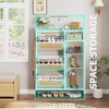 Whizmax Rattan Shoe Storage Cabinet with 3 Flip Drawers, Freestanding Organizer with Adjustable Shelves for Entryway, Shoe Rack Cabinet for Hallway - 4 of 4