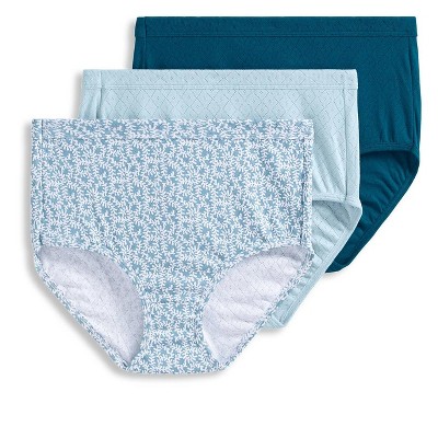 Jockey Women's Elance Breathe Brief - 3 Pack 8 Blue Monday/vera