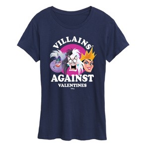 Women's - Disney Villains - De Vil, Ursula, Queen Grimhilde Short Sleeve Graphic T-Shirt - 1 of 4