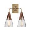 Craftmade Lighting Hagen 2 - Light Wall Light in  Vintage Brass - 3 of 4