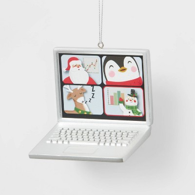 Laptop Zoom Meeting Christmas Tree Ornament - Wondershop™