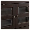 Modern 2 Glass Door Corner TV Stand for TVs up to 48" - Saracina Home - 4 of 4