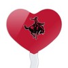 Northwestern Oklahoma State Primary Heart Love Cupcake Picks Toppers Decoration Set of 6 - 2 of 4