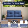 Gymojoy 7 Piece Outdoor Wicker Loveseat Sofa with Patio Chairs with Coffee Table and Ottoman Sets - 4 of 4