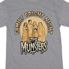 The Munsters Family Fright Night Women's Heather Gray Short Sleeve Sleep Shirt - 2 of 3
